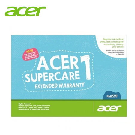 Acer Supercare 1 ( 1 to 3 Years Extension Warranty ) - For Price below SRP RM2500