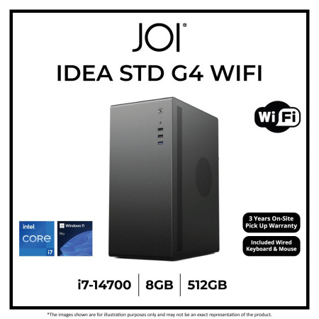 JOI IDEA STD WIFI G4 DESKTOP PC ( CORE i7-14700, 8GB, 512GB, Intel, W11P )