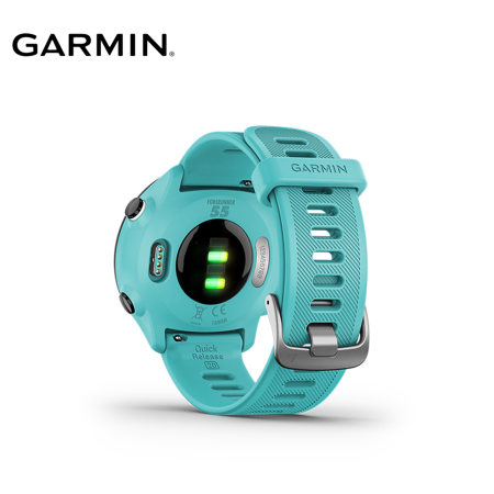 Garmin Forerunner 55 Smartwatch (Black, Aqua)