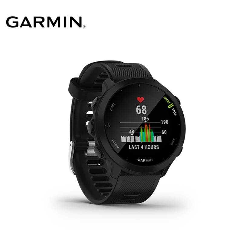 Garmin Forerunner 55 Smartwatch (Black, Aqua)