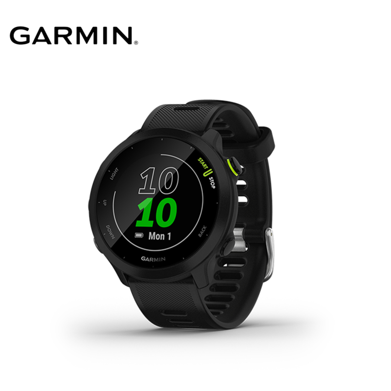 Garmin Forerunner 55 Smartwatch (Black, Aqua)