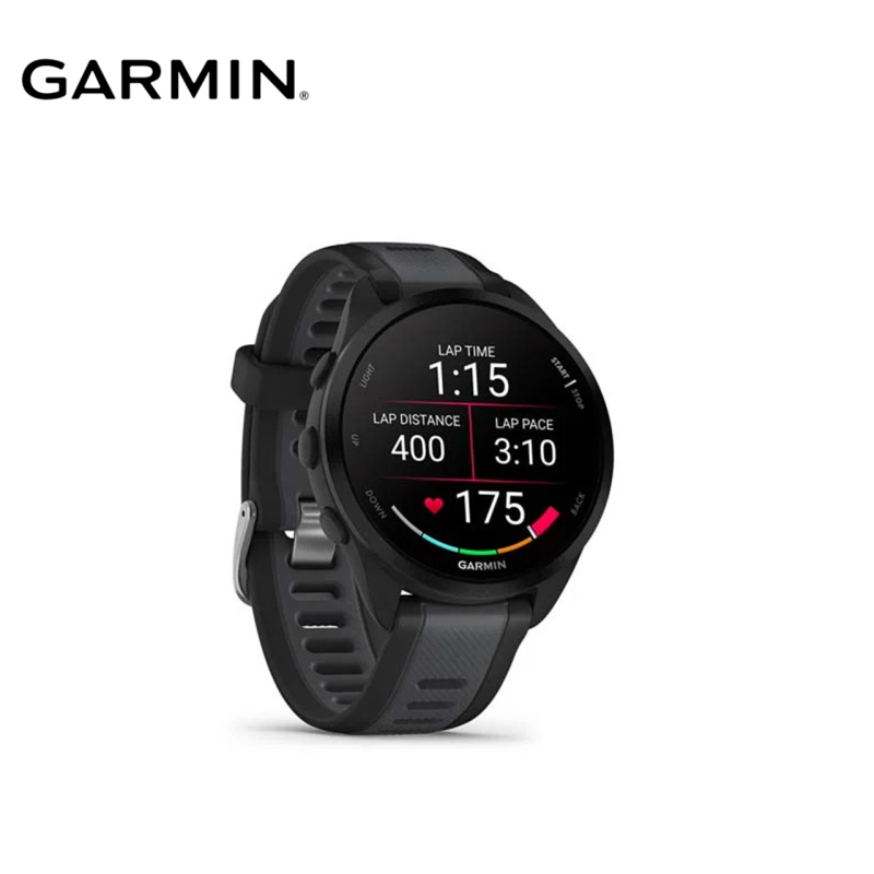 Garmin Forerunner 165 Touch GPS Running Smartwatch (Black/Slate, Mist Grey/Whitestone)