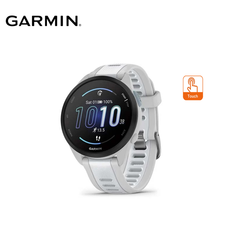 Garmin Forerunner 165 Touch GPS Running Smartwatch (Black/Slate, Mist Grey/Whitestone)