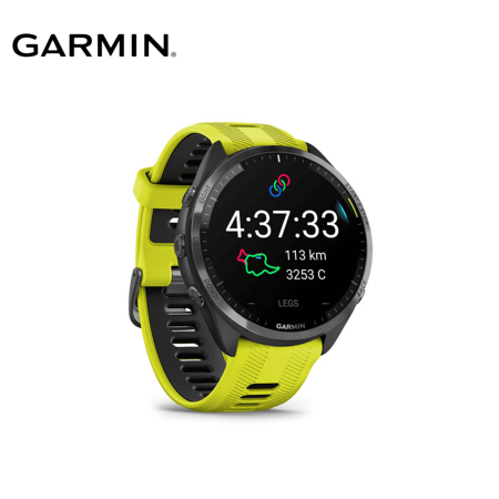 Garmin Forerunner 965 Touch Advanced GPS Triathlon Watch (Black, Yellow)