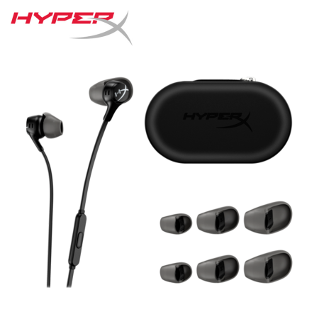 HP HyperX Cloud Earbuds II Gaming Earbuds with Mic  (Black / Red)