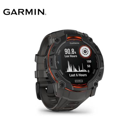 Garmin Instinct 3 Solar Rugged Outdoor GPS Smartwatch