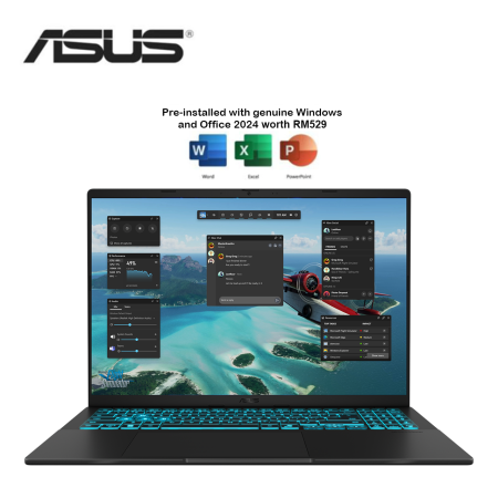Asus V16 V3607V-URP205WS 16'' WUXGA Gaming Laptop Black ( NVIDIA® GeForce RTX™ 4050, C5-210H, 16GB, 512GB SSD, W11, HS+M365 )