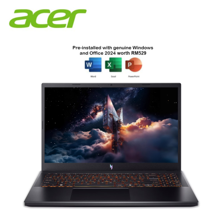 Acer Nitro V 15 ANV15-52-5914 15.6" FHD 165Hz Gaming Laptop (NVIDIA® GeForce RTX™ 4050, C5-210H, 16GB, 512GB SSD, W11, HS+M365)