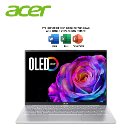 Acer Swift Lite 14 SFL14-54M-56QN 14" WUXGA OLED Laptop ( CU5-115U, 16GB, 512GB SSD, Intel, W11, HS+M365 )