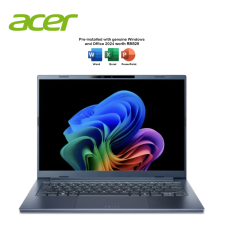 Acer Swift Go 14 Ai SFG14-75-52U9 14" WUXGA Oled Laptop Steam Blue ( CU5 226V, 16GB, 512GB SSD, Intel, W11, HS+M365 )