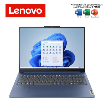 Lenovo IdeaPad Slim 3 15IRU8 82X700KCMJ 15.6'' FHD Laptop Abyss Blue (U300, 8GB, 512GB SSD, Intel, W11, HS+M365 )