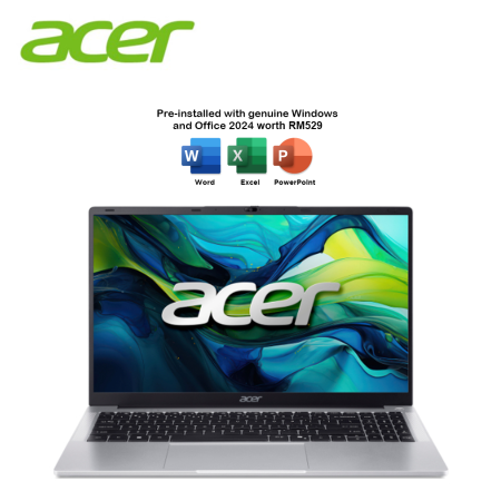 Acer Aspire Lite 15 AL15-32P-C6X3 15.6" FHD Laptop Pure Silver ( N4500, 8GB, 512GB SSD, Intel, W11, HS+M365 )
