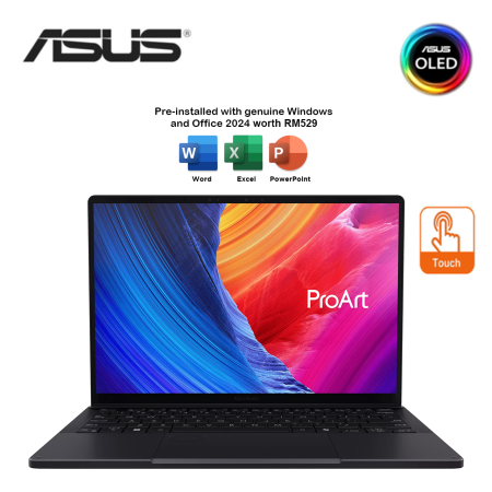 Asus ProArt PX13 OLED HN7306E-ALX066WS 13.3" 3K Touch Laptop Nano Black ( AI MAX+ 395, 64GB, 1TB SSD, ATI, W11, HS+M365 )