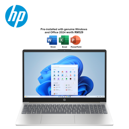 HP 15-fd1573TU/ 15-fd1574TU/ 15-fd1576TU 15.6" FHD IPS Laptop ( C3 100U, 8GB, 512GB SSD, Intel, W11, HS+M365 )