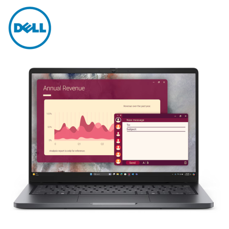 Dell 14 PRO PC14250-U7255U-16G-512GB 14" FHD+ Laptop Black ( CU7-255U, 16GB, 512GB, Intel, W11P )