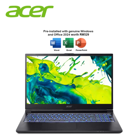 Acer Aspire 7 A715-59G-501E 15.6'' FHD 144Hz Gaming Laptop Black ( C5-210H, 16GB, 512GB SSD, RTX3050 6GB, W11, HS+M365 )