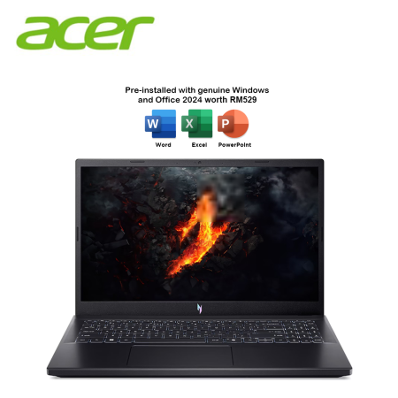 Acer Nitro V 15 ANV15-41-R0DZ 15.6" FHD 165Hz Gaming Laptop (R5 6600H, 8GB, 512GB SSD, RTX 3050 6GB, W11, HS+M365 )