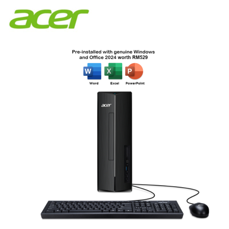 Acer Aspire XC1725-5125W11 Desktop PC (CU5-125H, 8GB, 512GB SSD, Intel, W11, HS+M365)