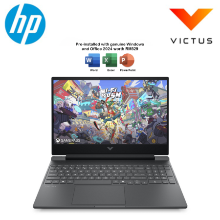 HP Victus 15-fa2743TX 15.6" FHD 144Hz Gaming Laptop Mica Silver ( i7-14650HX, 16GB, 512GB SSD, RTX4050 6GB, W11, HS+M365 )