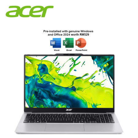 Acer Aspire Lite 15 AL15-53P-56JV 15.6" FHD Laptop Light Silver ( C5-120U, 8GB, 512GB SSD, Intel, W11, HS+M365 )