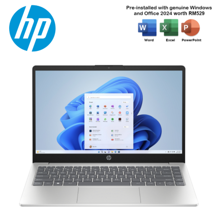 HP 14-em0298AU/ 14-em0306AU 14" FHD IPS Laptop ( Athlon Silver 7120U, 8GB, 512GB SSD, ATI, W11, HS+M365 )