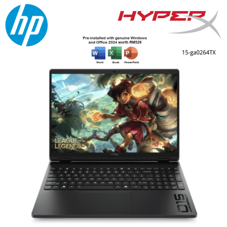 HP HyperX OMEN 15-ga0263TX / 15-ga0264TX 15.3'' 2K 165Hz Gaming Laptop ( i7-14650HX, 16GB, 512GB, RTX5050 8GB, W11, HS+M365 )