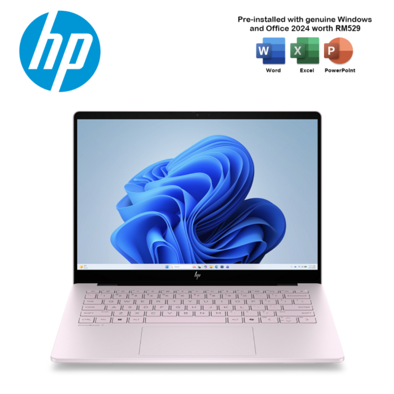 HP OmniBook 7 AI 14-kk0006AU / 14-kk0007AU / 14-kk0008AU 14" 2K IPS Laptop ( R5 240, 16GB, 512GB SSD, ATI, W11, HS+M365 )