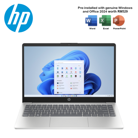 HP 14-ep1252TU / 14-ep1253TU 14" FHD IPS Laptop Silver (C5 120U, 16GB, 512GB, Intel, W11, HS+M365)