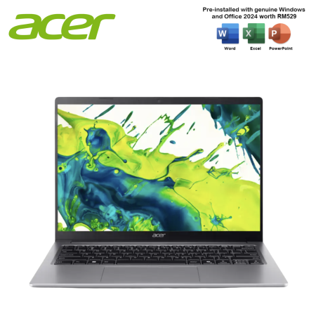 Acer Aspire Go 14 AG14-I71M-52DP 14" WUXGA Laptop Steel Grey ( CU5-125H, 16GB, 512GB SSD, Intel, W11, HS+M365 )
