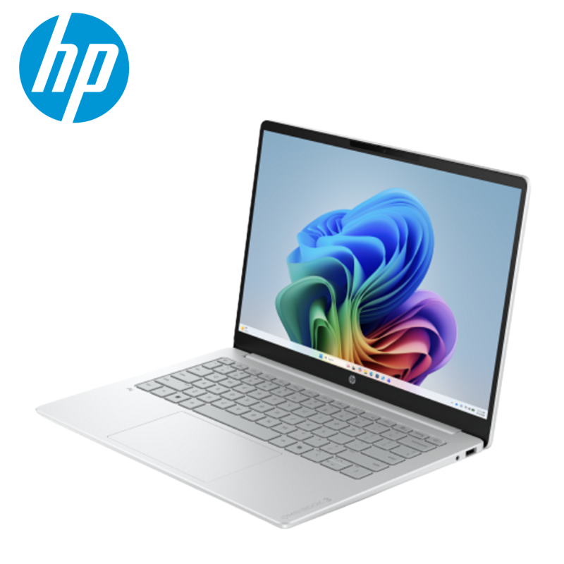 HP OmniBook 3 14-hz0063QU 14" 2K IPS AI Laptop ( SX X1-26-100,16GB, 512GB SSD, Qualcomm, W11, HS+M365 )