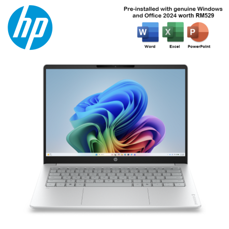 HP OmniBook 3 14-hz0063QU 14" 2K IPS AI Laptop ( SX X1-26-100,16GB, 512GB SSD, Qualcomm, W11, HS+M365 )