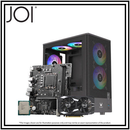 JOI Wi-Fi i5 14TH GEN RTX3050 CTO RGB PC ( i5-14400F, 16GB, 512GB, RTX3050 6GB, W11P TRIAL )