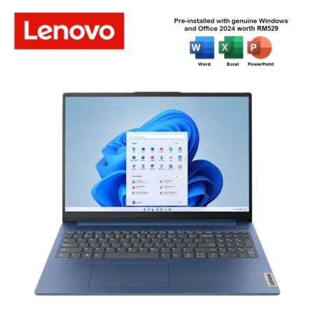 Lenovo IdeaPad Slim 3 15AMN8 82XQ01X0MJ/82XQ01X1MJ 15.6" FHD Laptop (R3-7320U, 8GB, 512GB SSD, ATI, W11, HS+M365)
