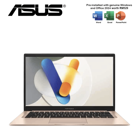 Asus Vivobook 14 A1404V-AEB107WSP/ A1404V-AEB108WSP/ A1404V-AEB109WSP 14" FHD IPS Laptop (C5 120U, 16GB, 512GB, W11, HS+M365)