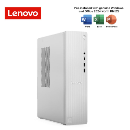 Lenovo IdeaCentre Tower 08IAS10 91CF0044MI Desktop PC Cloud Grey (CU7-265, 16GB, 512GB SSD, Intel, W11, HS+M365)
