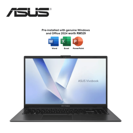 Asus VivoBook Go 15 E1504F-ABQ080WSP/ E1504F-ABQ081WSP/ E1504F-ABQ082WSP 15.6'' FHD Laptop (R5 40, 8GB, 512GB, W11, HS+M365)