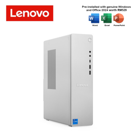 Lenovo IdeaCentre 08IRH9 90XW009LMI Tower Desktop PC Cloud Grey (i7-13620H, 16GB, 512GB SSD, Intel, W11, HS+M365)