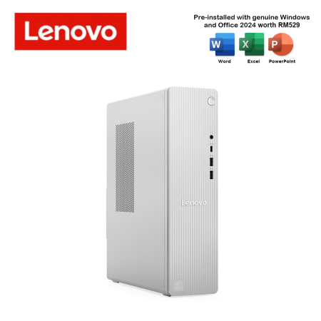 Lenovo IdeaCentre 08IAS10 91CF004XMI Tower Desktop PC Cloud Grey (CU5-225, 16GB, 512GB SSD, Intel, W11, HS+M365)