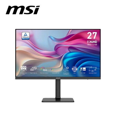 MSI Modern MD272UPHG 27" UHD 60Hz IPS Business Monitor (Speaker, HDMI, DP, Type-C, USB, 3 Yrs Warranty)