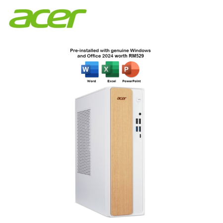 (NC) Acer Aspire XC102-PCSO-33200W11 Desktop PC (R3-3320U, 8GB, 512GB SSD, ATI, W11, HS+M365)