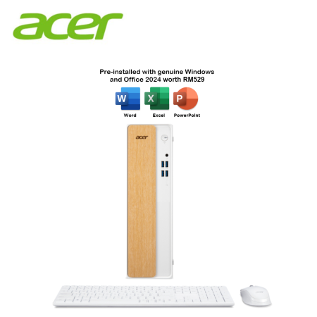 (NC) Acer Aspire XC102-H610D4-14400W11 Desktop PC (i5-14400, 16GB, 512GB SSD, Intel, W11, HS+M365)