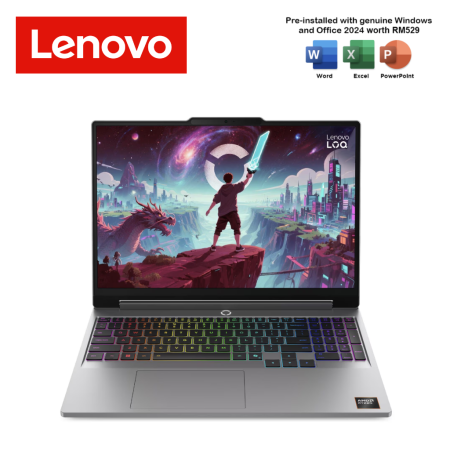 Lenovo LOQ 15AHP11 83TN00J8MJ 15.3'' WUXGA 165Hz Gaming Laptop ( R5-216, 16GB, 512GB, RTX5050 8GB, W11, HS+M365 )